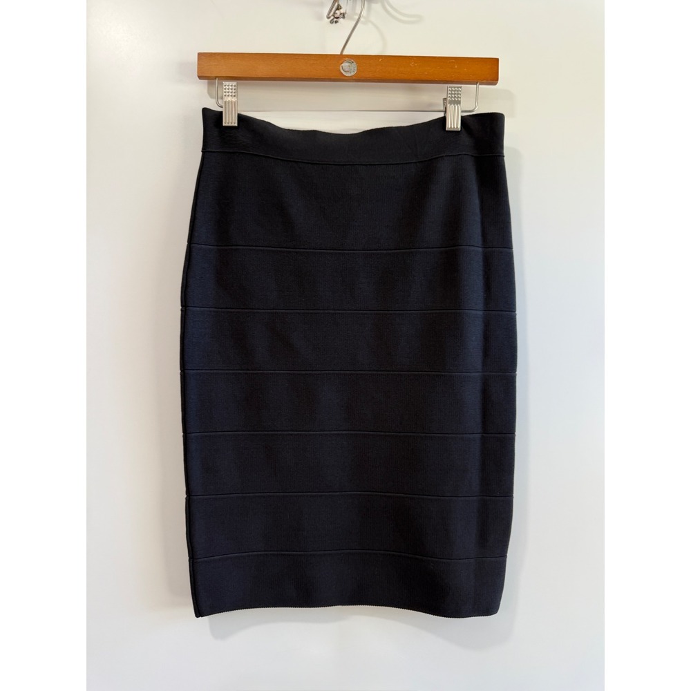 Romeo + Juliet Couture Black Bandage Pencil Skirt Large RJV26652 NWT